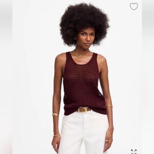 NWT Madewell Linen Sweater Tank
